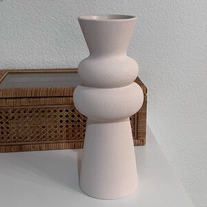 NEW! Textured Sculptural Large Stoneware Vase